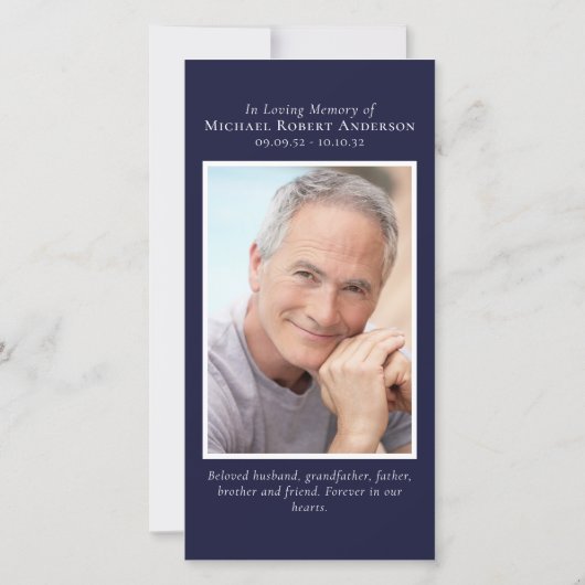 Foto Inspirerend Memorial Bladwijzer (Achterkant)