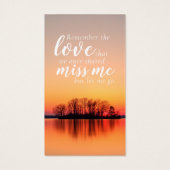 Foto Inspirerend Memorial Kaart (Achterkant)