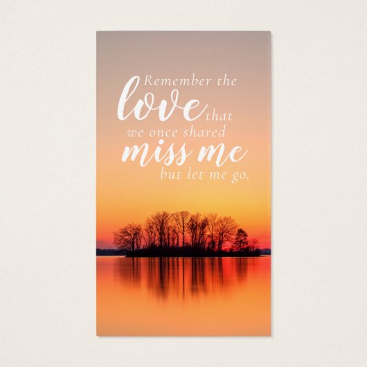 Foto Inspirerend Memorial Kaart (Achterkant)