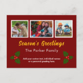 Foto Instagram Collage Holiday Briefkaart (Voorkant)