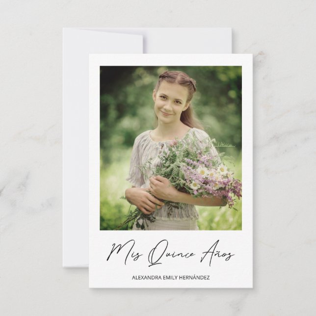 Foto Instantánea Quinceañera Moderna en Español (Voorkant)