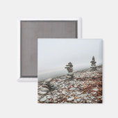 foto-inukshuk magneet (Voorkant / Achterkant)