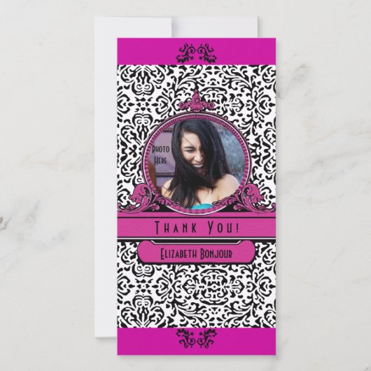 Foto invoegen ~ Dankjewel fotokaart Bedankkaart (Voorkant)