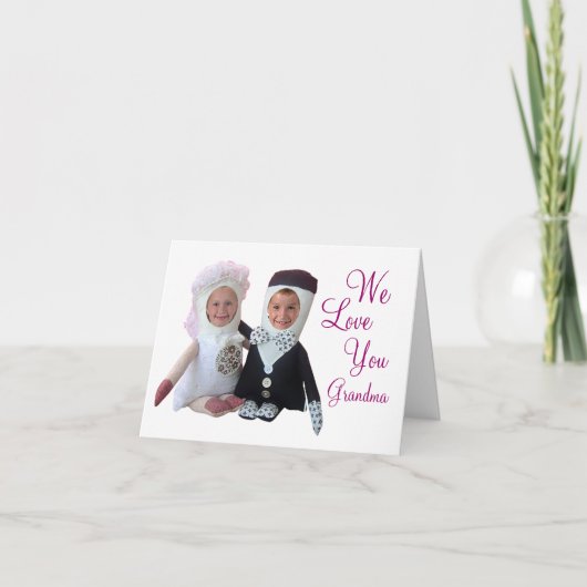 Foto invoegen Happy Moederdag Doll Kaart (Voorkant)