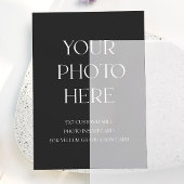 Foto Invoegen Kaart voor Vellum Afstuderen Kaart