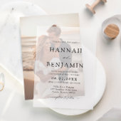 Foto Invoegen Kaart voor Vellum Huwelijksuitnodigi