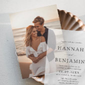 Foto Invoegen Kaart voor Vellum Huwelijksuitnodigi