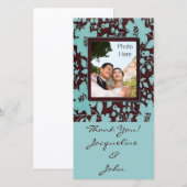 Foto invoegen Kaarten ~ Dank u bruiloft foto Kaart (Voorkant / Achterkant)