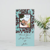 Foto invoegen Kaarten ~ Dank u bruiloft foto Kaart (Staand voorkant)