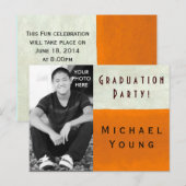 FOTO INVOEGEN ~ Postkaart / Uitnodiging Afstuderen Briefkaart (Voorkant / Achterkant)