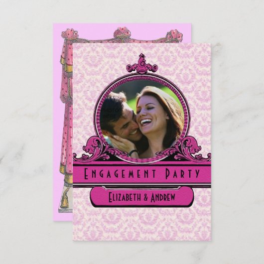 FOTO INVOEGEN ROCOCO ~ Uitnodigingen (Voorkant / Achterkant)