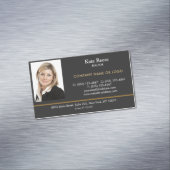 Foto invoegen Vastgoed professional Magnetisch Visitekaartje (Voorbeeld)