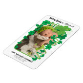Foto: Irish Shamrocks Baby Announement Magneet (Linkerzijde)