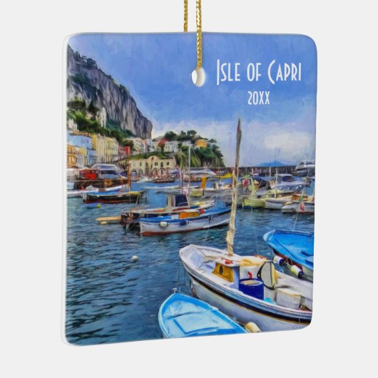 Foto Isle of Capri Italy Europe Travel Keramisch Ornament (Rechts)