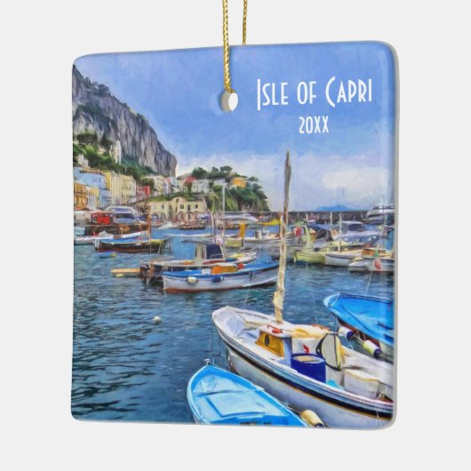 Foto Isle of Capri Italy Europe Travel Keramisch Ornament (Links)