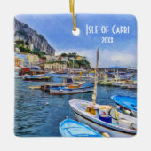 Foto Isle of Capri Italy Europe Travel Keramisch Ornament (Voorkant)