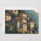 Foto Italië Comomeer Bestemming Bruiloft Save The Date (Achterkant)