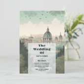 Foto Italië Rome Bestemming Bruiloft Kaart (Staand voorkant)