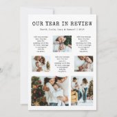 Foto Jaaroverzicht Kerstkaart (Voorkant)