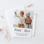 Foto: Joint First Birthday Invitation Kaart