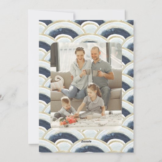 Foto Jolly Feestdagen kerstboom vakantie Kaart (Achterkant)