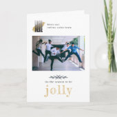 Foto Jolly Kerstmis Kaart (Voorkant)