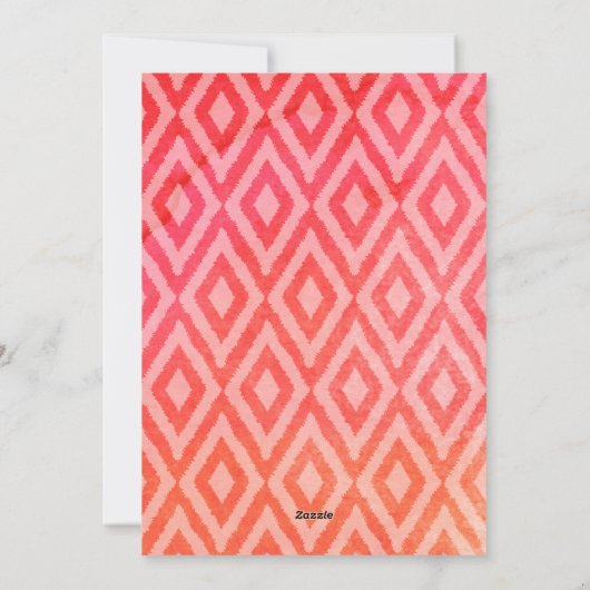 Foto Joy Merry-Waterverf met minimale kersttijd Feestdagenkaart (Achterkant)