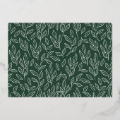 Foto Joyful Elegance Script Folie Feestdagenkaart (Achterkant)