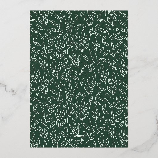 Foto Joyful Elegance Script Folie Feestdagenkaart (Achterkant)