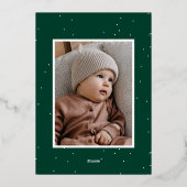 Foto Joyful Gold Trees 2 Folie Feestdagenkaart (Achterkant)