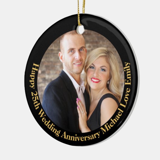 FOTO Jubileum 1e 5e 10e 15e 20e 25e 30e Keramisch Ornament (Links)
