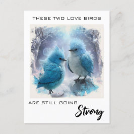 *~* FOTO Jubileum Donzige Liefdesvogels AP54 Briefkaart