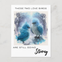 *~* FOTO Jubileum  Fluffy Love Birds AP54