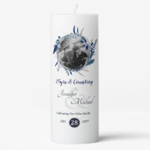 Foto Jubileum Gift Blue Wreath Modern