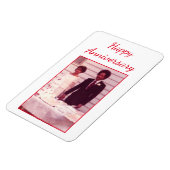 Foto Jubileum rood en wit Magneet (Linkerzijde)