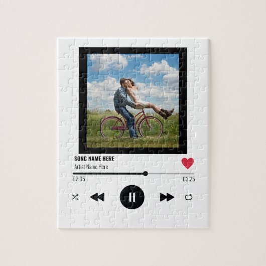 Foto Jubileum Unieke muziekafspeelliefde Legpuzzel (Verticaal)