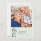 Foto jubileumkaart Shower Uitnodiging (Achterkant)