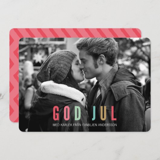 Foto Julkort | God jul (Voorkant / Achterkant)