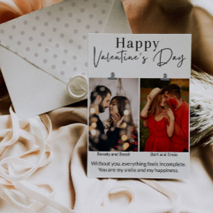 Foto kaart Gelukkige Valentijnsdag