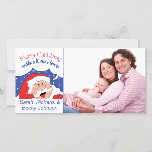 Foto Kaart Kerstman Zegt... (Voorkant)