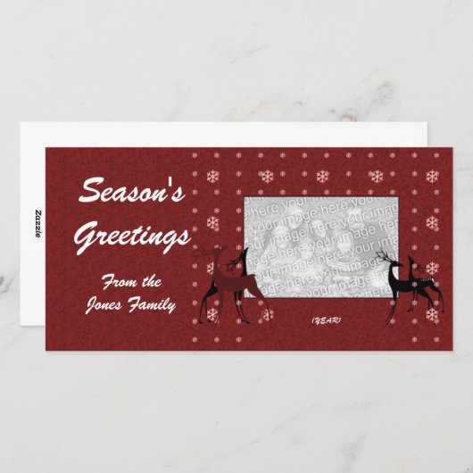 Foto kaart - Rendieren (Voorkant / Achterkant)