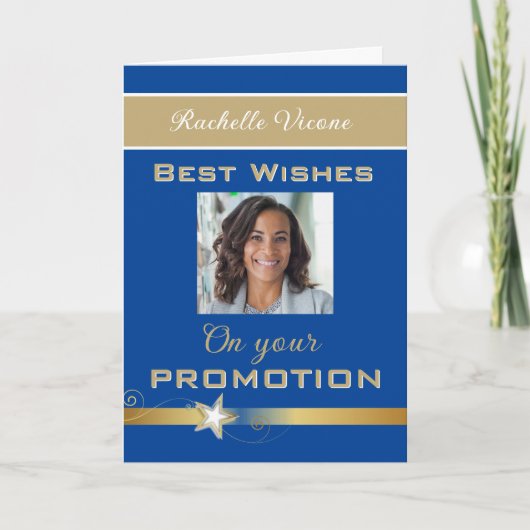 Foto kaart voor promotie felicitaties (Voorkant)