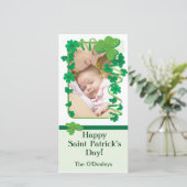Foto kaart voor St. Patricksdag (Staand voorkant)