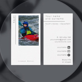 Foto kajak kajak modern Visitekaartje