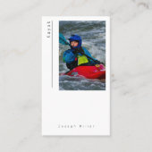 Foto kajak kajak modern Visitekaartje (Voorkant)