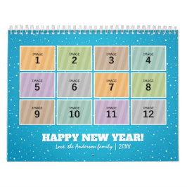 Foto Kalender Sjabloon 2024 Aangepaste Familie Afb