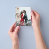 Foto & kalligrafie 2-A Lighter sparen de Datum Flyer (Hand)