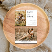 Foto Kalligrafie Bruiloft Save The Date Kaart