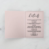 Foto & Kalligrafie Gevouwen Minimalistische bruilo (Binnen)