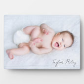 Foto Kalligrafie Naam Nieuwe Baby Fotoplaat (voorkant)